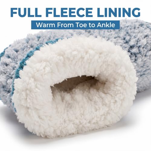 Image of Cozylook Women's Boot Slippers Warm Fuzzy Indoor Slippers Non Slip | Plush-lined ankle coverage, non slip bottoms for indoor floors, multiple US sizes, machine wash cold, do not tumble dry