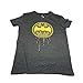 Batman Adult T-Shirt Large Logo - Grey - L