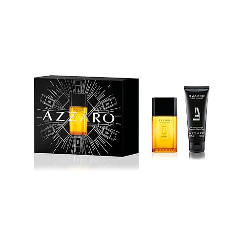 Azzaro - Coffret - Eau de Toilette pour Homme - 50ml & Gel Douche Cheveux et Corps Pour Homme - 75ml - Fragrance aromatique & boisée - Pour un usage quotidien - Parfum...