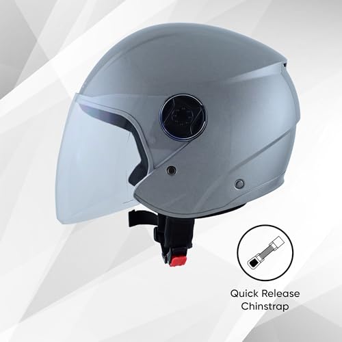 Image of TVS iQube Open Face Helmet for Men & Women | ISI Certified
