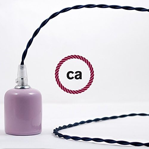 CA Creative Cables Dark Blue Rayon Covered Twisted Electric Cable 2x18 AWG - TM20-164ft, 2 x 18 AWG