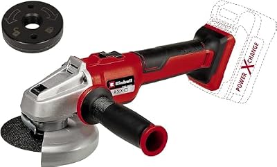Einhell Professional Meuleuse d’angle 115mm sans fil AXXIO 18/115 Q - Solo Power X-Change (18 V, Brushless, dispositif anti-redémarrage, protection contre surcharges) Livré sans Batterie ni Chargeur