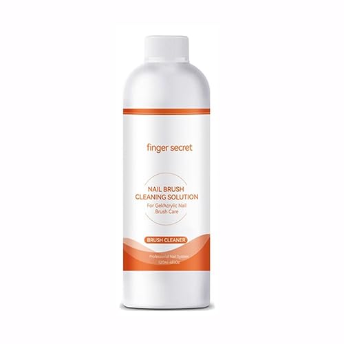 Nail Brush Cleaner Acrylic Nail Brush Cleaner Professional Efficient Painting Brush Cleaning Solution Acrylic Solution120ml/4floz painting Brush Restorer For Nail Gel Nail Art Brushes