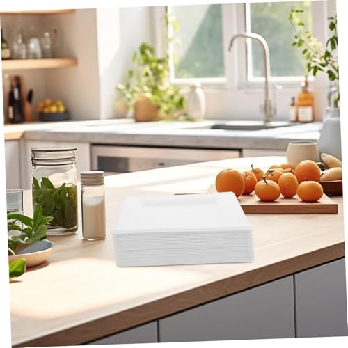 Assiettes en papier polyvalentes blanc mat pour éviter la vaisselle - 4