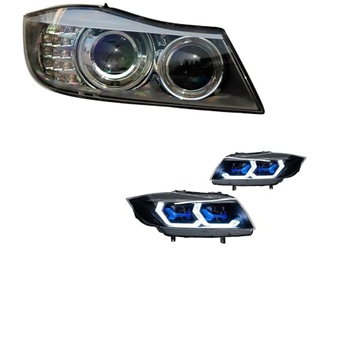 BMW E90 2005-2012�ɓK������ԗpL-ED�w�b�h���C�g���C�g�A�Z���u���A�I�[�g�t�H�ODRL�u���[�L�^�[���V�O�i�������v�v���O�A���h�v���C(For Original Xenon)