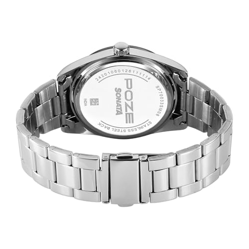 Image of Sonata Poze 9 with Quartz Analog Watch for Men