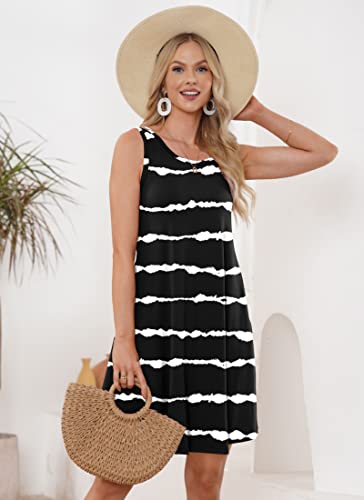 Image of MOLERANI Women's Casual Summer Swing Simple Loose T-Shirt Tank Dress