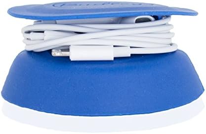 Budley - Tangle-Free Earphone/Earbud Case, Compact Storage System, Silicone (Royal Blue, Set of 1)