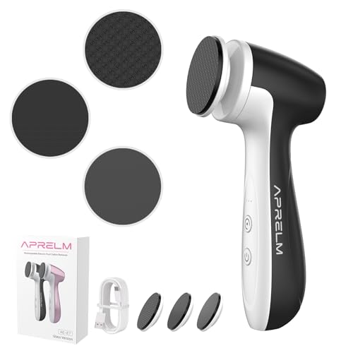 APRELM Electric Foot Callus Remover with 80pcs Sandpaper Discs, 4.8IN Longer Professional Callus Remover for Feet, Pedicure Tools Foot File for Dead Skin