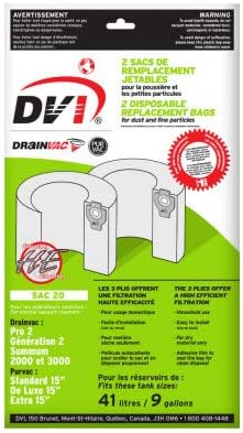 Drainvac SAC-19 Bags - 4 Gallon