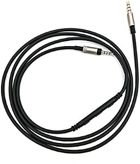 Replacement Cable Compatible with Sennheiser Momentum, Momentum 2.0, Sennheiser HD1 Headphones, Audio Cords Microphone/Remote/Volume Compatible with iPhone iPod ipad Apple Devices