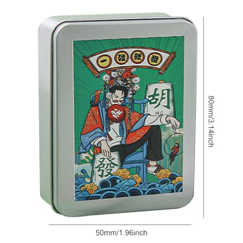 Mahjong Karten klassisches Spiel, chinesische Mah Jong Pokerkarte klassisch – 144 Kartendeck, Mahjong-Karte, Partyspiel für Familientreffen, Camping – Bild 6