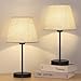 Bedside Table Lamp Set of 2, Modern Table Lamps Classic Nightstand Table Lamps for Bedrooms, Living Room, Coffee Table