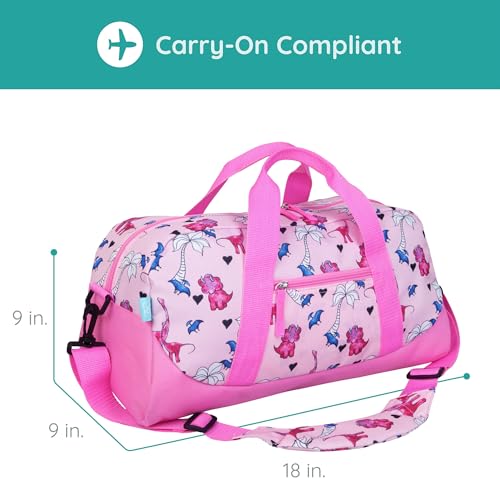 Image of Pink Dino Overnighter Duffel Bag
