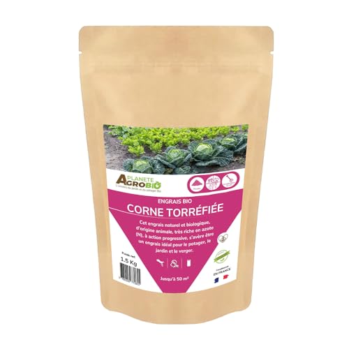 Engrais bio corne torréfiée (1,5 Kg)