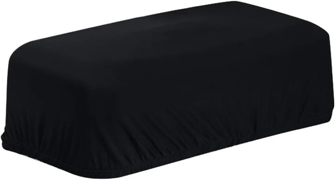 4pcs dust-Proof Washable Toilet Water Tank Protective Covers，wear-Resistant Universal Soft Toilet Water Tank dust Cover,Retractable(Black)