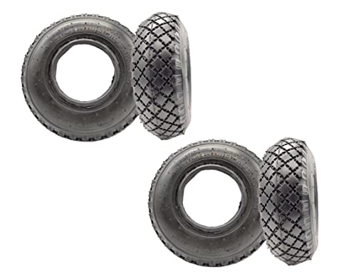 4X HMH-Shop Mantel 3.00-4 Sackkarrenmantel 4er Set Decke 260mm 4 Stück Ersatzreifen für z.B. Sackkarre Bollerwagen Handkarre Luftreifen Luftrad Tire Reifendecke 260x85mm max. 2 Bar / 120Kg