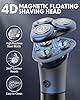 Rantizon Electric Razor for Men, Valentine Gift, Upgraded Magnetic Shaver Wet and Dry Waterproof Rechargeable With LED Display, Travel Lock, Cordless #2