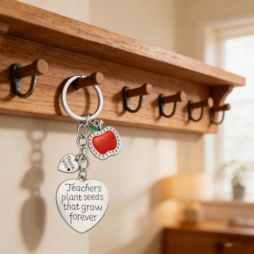 Personalized Back to School Teacher Appreciation Gifts for Women/Men,First Day of School Teacher Gifts,Custom Keychain for Teacher,End of Year Teacher Gifts,Teacher Retirement Gifts 2026 — view 5