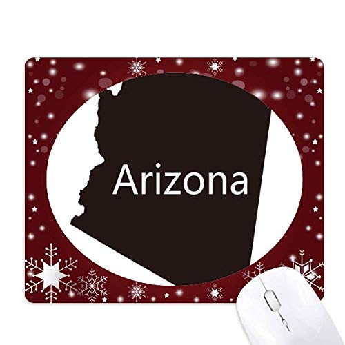 feuille en arizona aux Ã‰tats - unis d'amérique tapis de souris en hiver flocon de neige