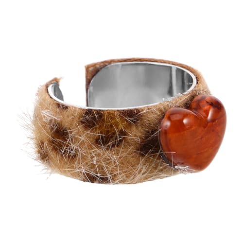 Bague léopard ajustable style vintage d'Halloween