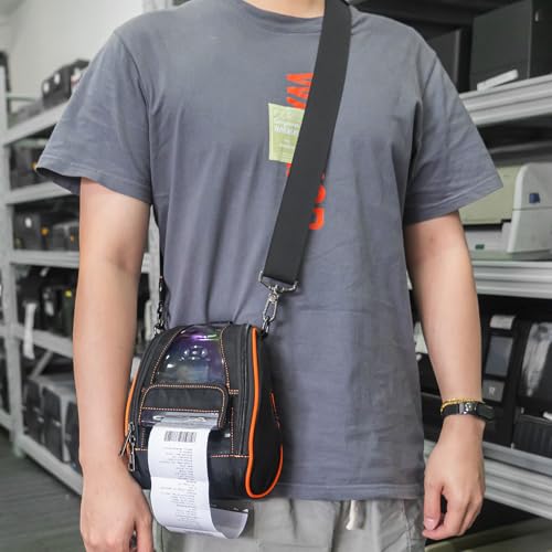 Image of Soft Carrying Case for Zebra ZQ630 QLN420 Mobile Thermal Printer - 2024 Upgrade Case Holster with Shoulder Strap and Belt Clip - Portable Carry Accessories P1050667-017 ZEB-P1050667017