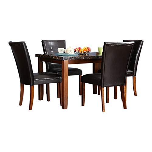 Image of Hometown Eden 4 Seater Dining Table Set (Walnut)