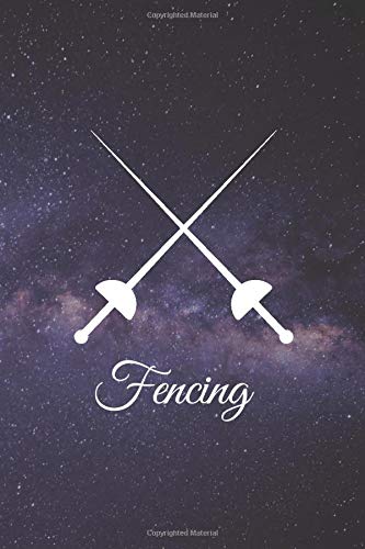 Fencing Notebook: Fencing Journal. Notebook for Fencers. Fencing Training Journal. Sabre Gift for Every Fancer. Stars Cover