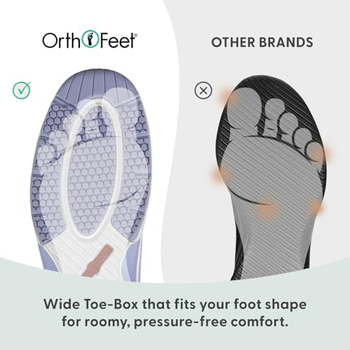 Image of Orthofeet Women's Orthopedic Stretch Knit Walking Sneaker