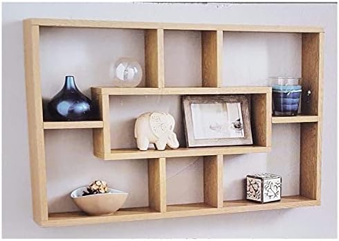 Home Concept - Floating Shelves Set of 3 - U Shaped Composite Wood Wall Mounted Display Ledges for Bedroom, Living Room, Bathroom, Kitchen, and Office (Black)