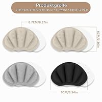 Flintronic 4 Paar Sneaker Reparatur Patch, Fersen Patch, Schuhe Ferse Reparatur Sneaker, Leder Fersenschutz, Fersenpolster Reparatur für die Meisten Arten – Ansicht 2