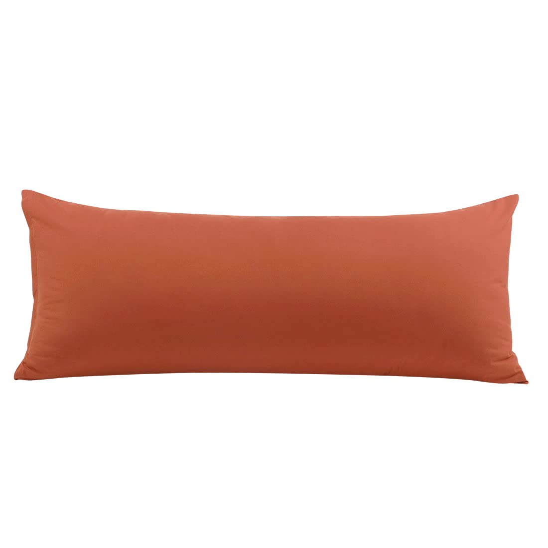 PiccoCasa Body Pillow Pillowcase with Zipper Closure, 1800 Series Brushed Microfiber Body Pillow Cover, Soft Long Pillow Cases for Body Pillows Rust 50 x 120cm/ 4ft.