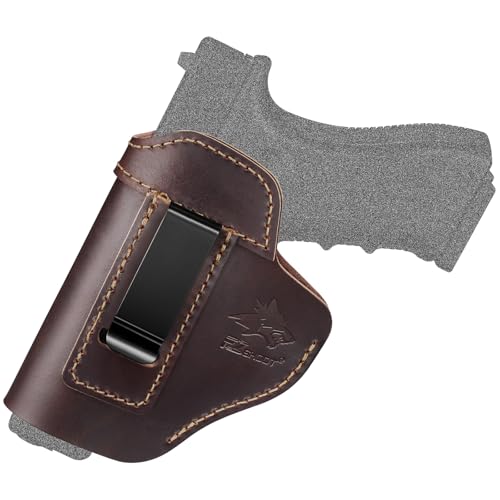 EZshoot Gun Holster, IWB Leather Holster Glock 19/42/43X,