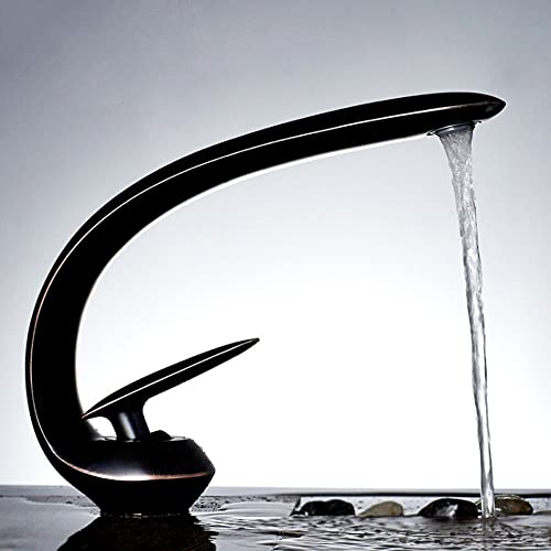 Robinet d'installation de pont à poignée unique avec mitigeur eau chaude et froide