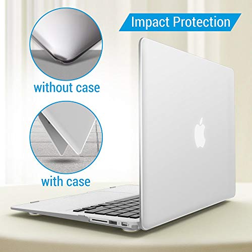 Ibenzer Compatible With Macbook Air 11 Inch Case Model A1370 A1465, Soft Touch Plastic Hard Shell Case Bundle With Keyboard Cover For Mac Air 11, Clear, A11Cl+1 #TOP7