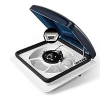 Brolteja Belüftung für Wohnmobil,Dachlüfter Wohnmobil mit LED-Licht,Dachventilator für Wohnmobile Wohnwagen Wohnmobil Dachfenster Schalldichte Dachluke Leiser Lüfter