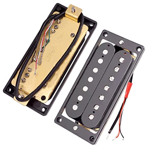 Micro Humbucker électrique double avec soudure à la cire pour remplacement d'instrument