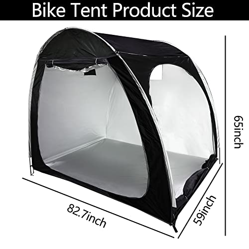Roadnado Bike Shed 4-5 Bikes Lightweight Waterproof Bike Storage Shed Portable Bike Tent Cover With Window For Bike Lawn Mower Motorcycle Storage Sheds Outdoor #TOP1