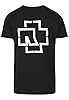 Rammstein Men's Bar T-Shirt White, Men, T-Shirt, Weiße Balken Tee, Black, Large #1