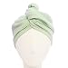 Aquis Microfiber Hair Turban, Lisse Crepe, Patented Design, Celadon