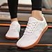 Women's Minimalist Walking Shoes Comfortable Non-Slip Vitality Running Shoes Zero Drop Sole Trail Running Sneakers Breathable Comfortable Fashion Walking Hiking Shoe Footwear White