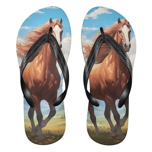 Horse Flip Flop Beach Summer Casual Sandal for Women & Men Shower Shoes 20856897