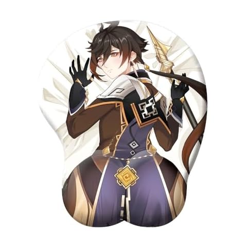 Teanea Naughty Funny Anime Butt Mouse Pad with Rest Support for Adult Home, QT002 Cover