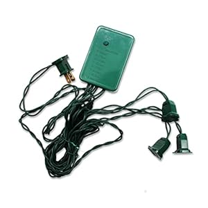 Queens of Christmas 3 Channel Chasing Push Button Speed Control, 1 Count (Pack of 1), Gray