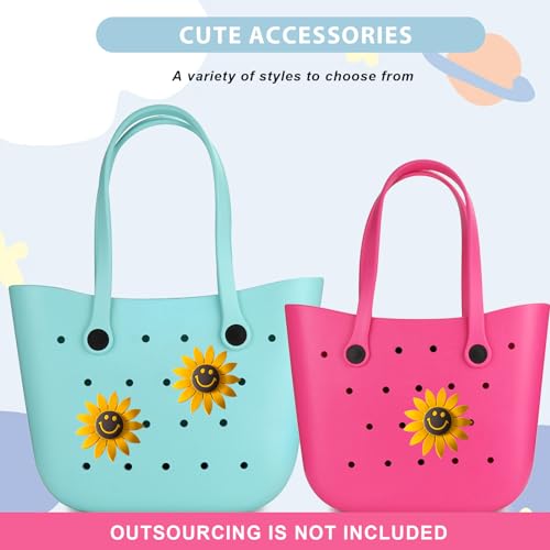 Image of Lckaey Rubber Beach Bag Accessories-PVC Rubber Totes organizer Sport Charms- for Purse Bogg Inserts