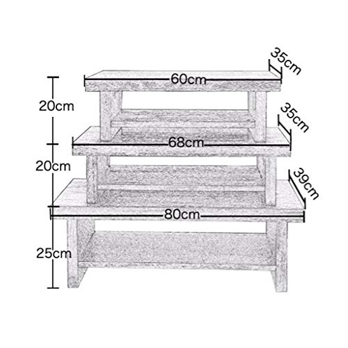 Table basse en bois massif marron 80cm au design d'exception durable - 4