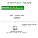 ALLZONE Tension Curtain Rod for Window, 83-123 Inches, Heavy Duty Curtain Rods No Drilling, Non-Slip Bathroom Shower Tension Rod, Renter Friendly, Adjustable, Spring Loaded, Extra Long, White