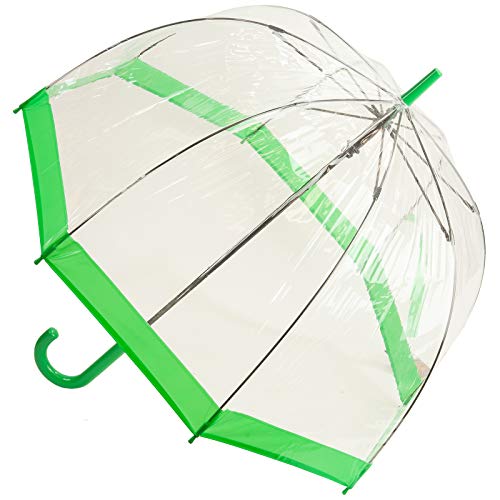Soake Everyday Clear Vinyl Dome Umbrella Green