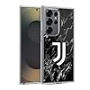 Head Case Designs Licenza Ufficiale Juventus Football Club Nero Marmoreo Custodia in Gel [Protezione di Grado Militare] Compatibile con Samsung Galaxy S25 Ultra E Compatibile con MagSafe
