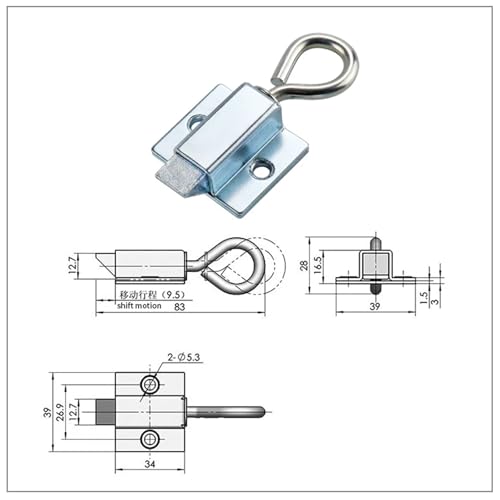 Anneau de traction avec boucle rétractable pour sécuriser un placard